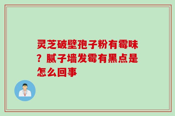 灵芝破壁孢子粉有霉味？腻子墙发霉有黑点是怎么回事