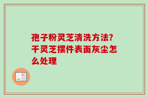 孢子粉灵芝清洗方法？干灵芝摆件表面灰尘怎么处理