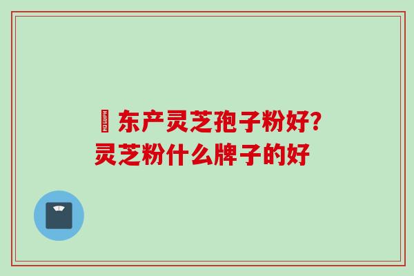 滶东产灵芝孢子粉好？灵芝粉什么牌子的好