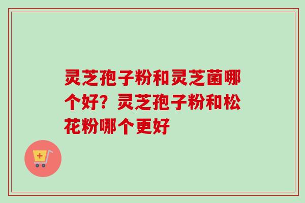 灵芝孢子粉和灵芝菌哪个好？灵芝孢子粉和松花粉哪个更好