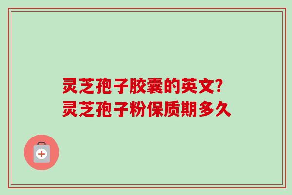 灵芝孢子胶囊的英文？灵芝孢子粉保质期多久