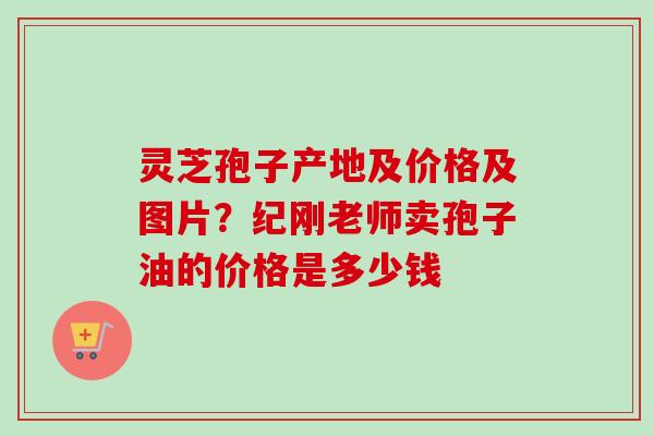 灵芝孢子产地及价格及图片？纪刚老师卖孢子油的价格是多少钱