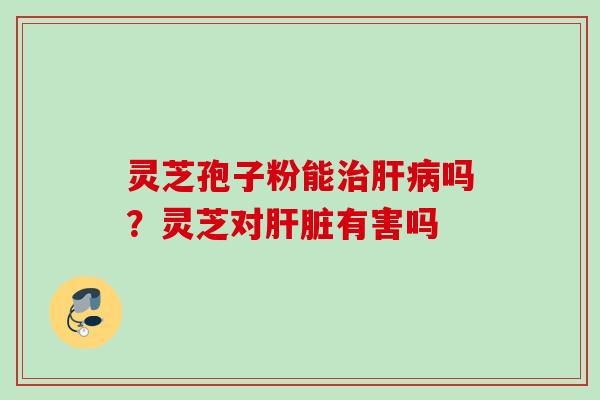 灵芝孢子粉能治肝病吗？灵芝对肝脏有害吗