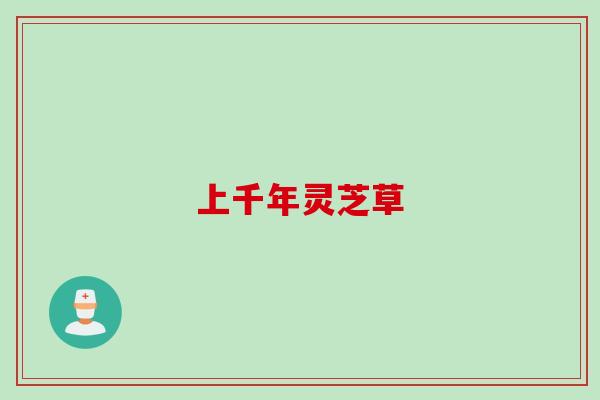 上千年灵芝草 上千年灵芝草