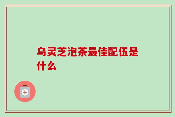 乌灵芝泡茶最佳配伍是什么