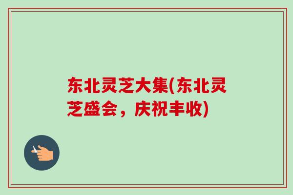 东北灵芝大集(东北灵芝盛会，庆祝丰收)
