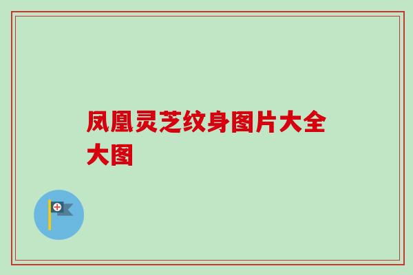 凤凰灵芝纹身图片大全大图