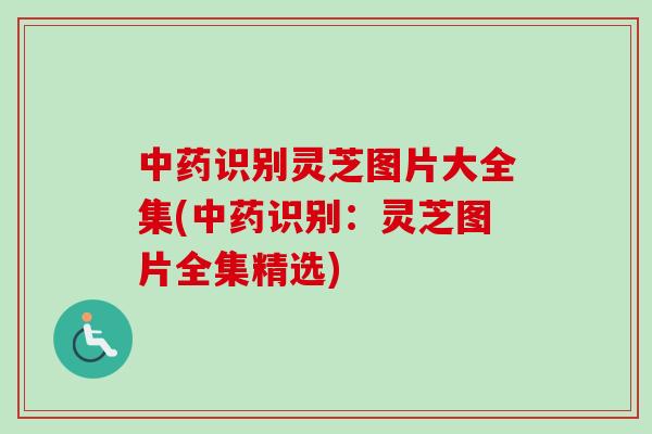 中药识别灵芝图片大全集(中药识别：灵芝图片全集精选)