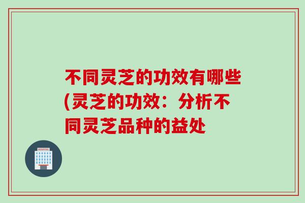 不同灵芝的功效有哪些(灵芝的功效：分析不同灵芝品种的益处