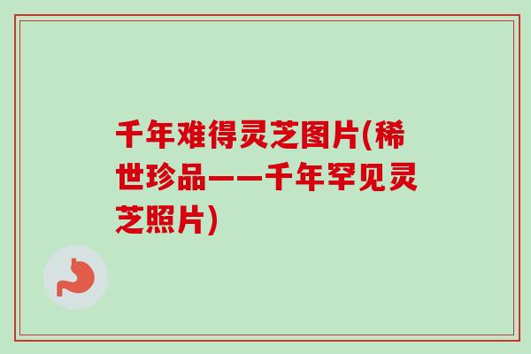 千年难得灵芝图片(稀世珍品——千年罕见灵芝照片) 千年难得灵芝图片(稀世珍品——千年罕见灵芝照片)
