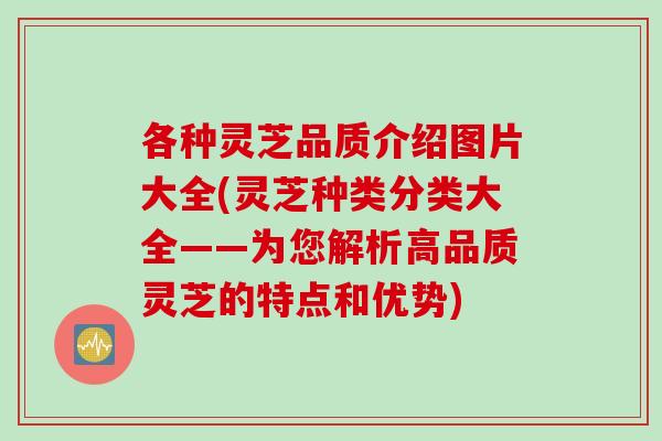 各种灵芝品质介绍图片大全(灵芝种类分类大全——为您解析高品质灵芝的特点和优势)