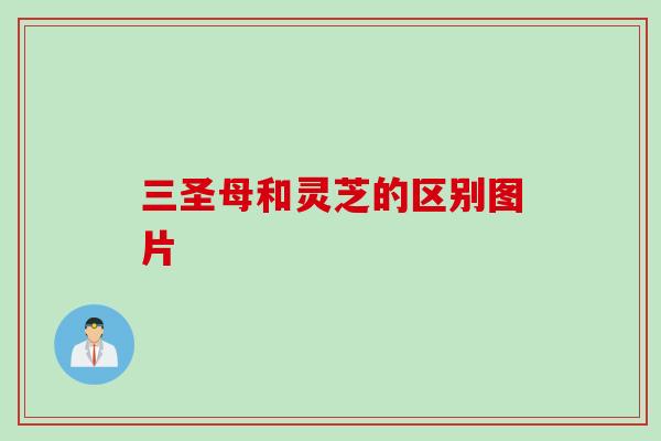 三圣母和灵芝的区别图片