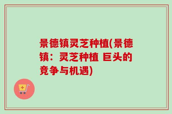 景德镇灵芝种植(景德镇：灵芝种植 巨头的竞争与机遇)