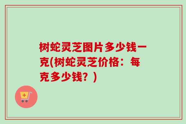 树蛇灵芝图片多少钱一克(树蛇灵芝价格：每克多少钱？)