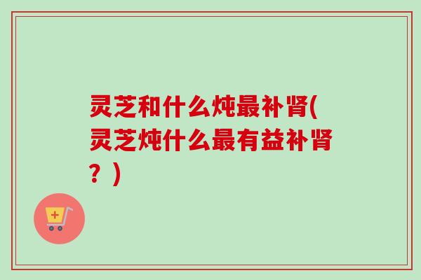 灵芝和什么炖最补肾(灵芝炖什么最有益补肾？)