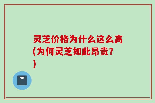 灵芝价格为什么这么高(为何灵芝如此昂贵？)