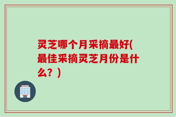 灵芝哪个月采摘最好(最佳采摘灵芝月份是什么？)