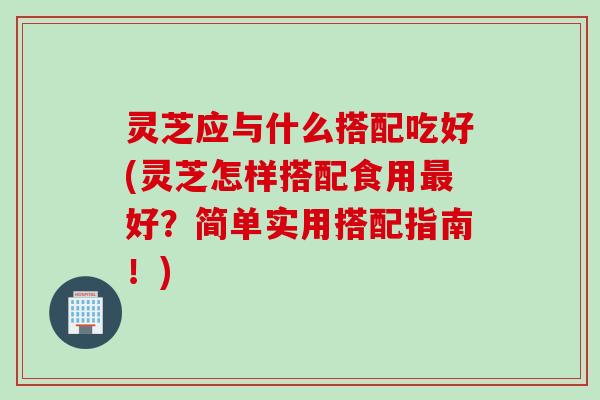 灵芝应与什么搭配吃好(灵芝怎样搭配食用最好？简单实用搭配指南！)