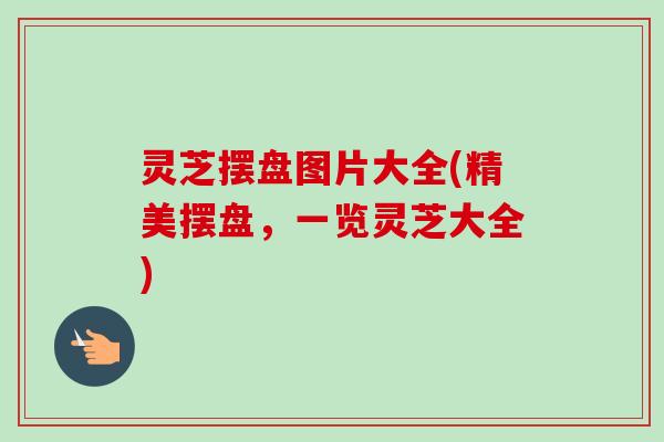 灵芝摆盘图片大全(精美摆盘，一览灵芝大全)