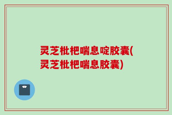 灵芝枇杷喘息啶胶囊(灵芝枇杷喘息胶囊)