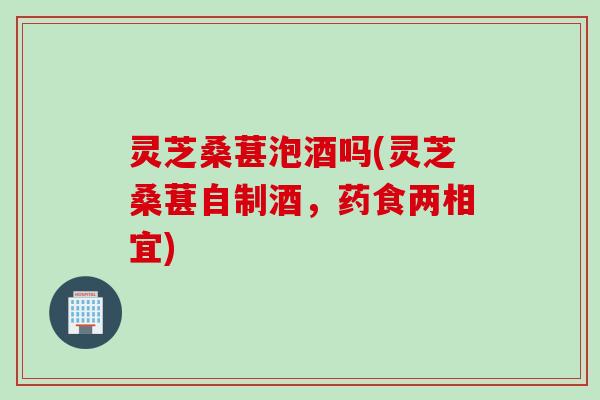灵芝桑葚泡酒吗(灵芝桑葚自制酒，药食两相宜)