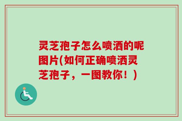灵芝孢子怎么喷洒的呢图片(如何正确喷洒灵芝孢子，一图教你！)