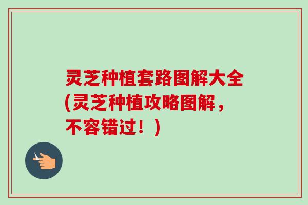 灵芝种植套路图解大全(灵芝种植攻略图解，不容错过！)
