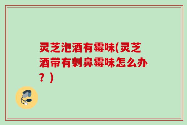灵芝泡酒有霉味(灵芝酒带有刺鼻霉味怎么办？)