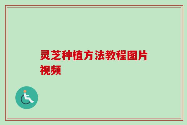 灵芝种植方法教程图片视频