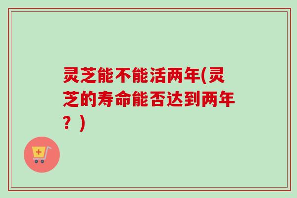 灵芝能不能活两年(灵芝的寿命能否达到两年？)