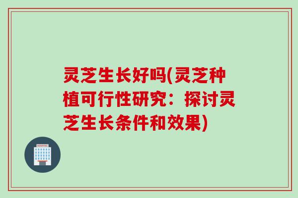 灵芝生长好吗(灵芝种植可行性研究：探讨灵芝生长条件和效果)