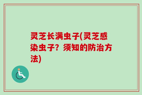 灵芝长满虫子(灵芝感染虫子？须知的防治方法)
