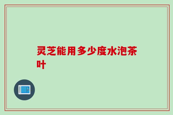 灵芝能用多少度水泡茶叶