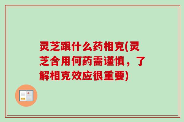 灵芝跟什么药相克(灵芝合用何药需谨慎，了解相克效应很重要)