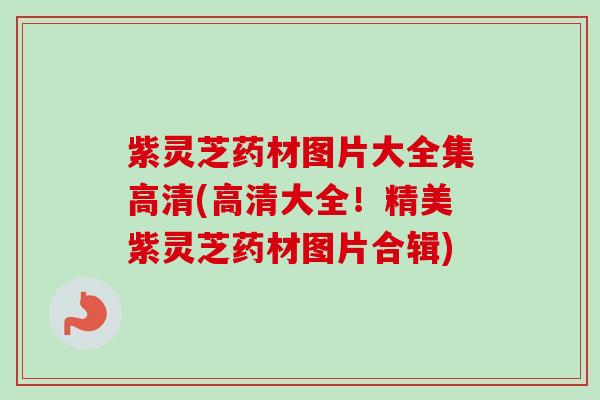 紫灵芝药材图片大全集高清(高清大全！精美紫灵芝药材图片合辑)
