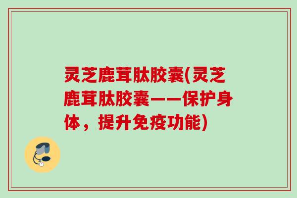 灵芝鹿茸肽胶囊(灵芝鹿茸肽胶囊——保护身体，提升免疫功能)