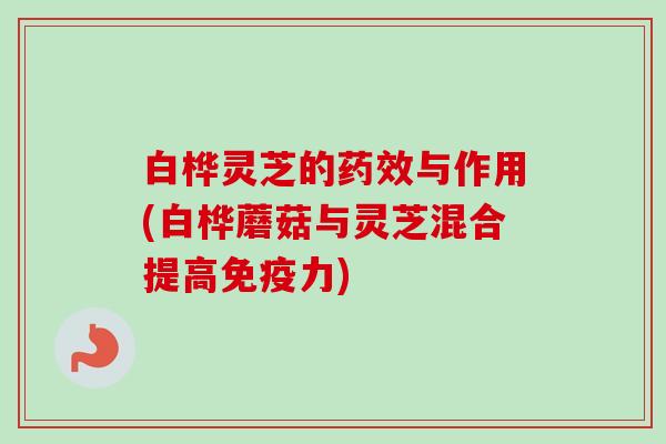白桦灵芝的药效与作用(白桦蘑菇与灵芝混合提高免疫力)