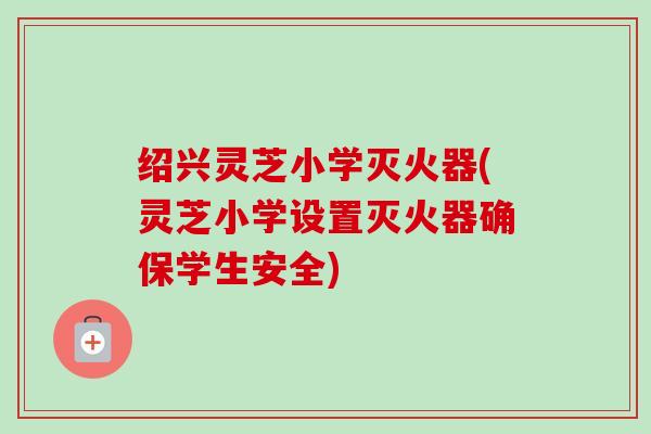 绍兴灵芝小学灭火器(灵芝小学设置灭火器确保学生安全)