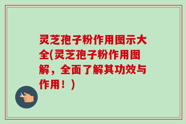 灵芝孢子粉作用图示大全(灵芝孢子粉作用图解，全面了解其功效与作用！)