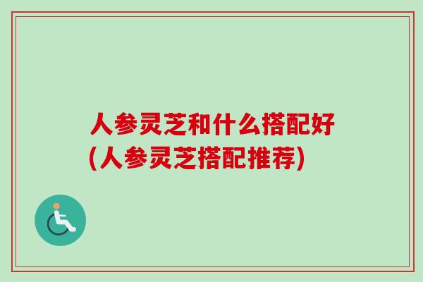 人参灵芝和什么搭配好(人参灵芝搭配推荐)