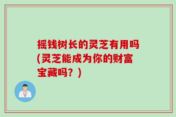 摇钱树长的灵芝有用吗(灵芝能成为你的财富宝藏吗？)