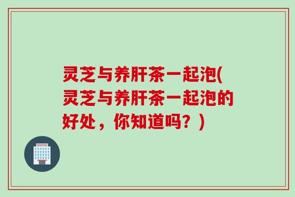 灵芝与养肝茶一起泡(灵芝与养肝茶一起泡的好处，你知道吗？)