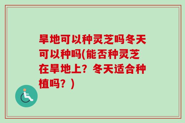 旱地可以种灵芝吗冬天可以种吗(能否种灵芝在旱地上?冬天适合种植吗?)