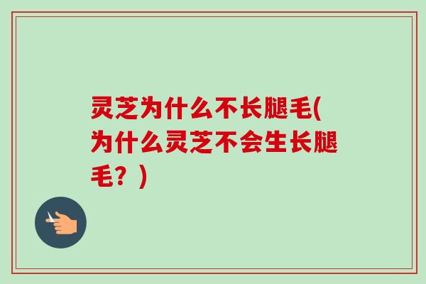 灵芝为什么不长腿毛(为什么灵芝不会生长腿毛？)