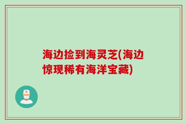 海边捡到海灵芝(海边惊现稀有海洋宝藏)