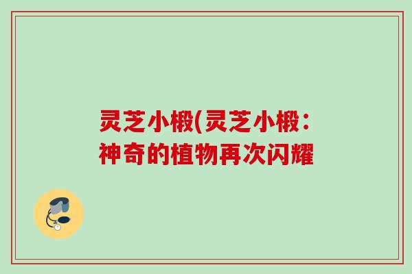 灵芝小椴(灵芝小椴：神奇的植物再次闪耀