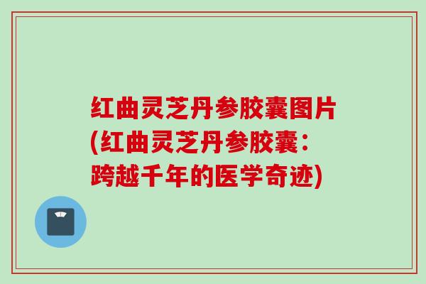 红曲灵芝丹参胶囊图片(红曲灵芝丹参胶囊：跨越千年的医学奇迹)