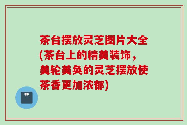 茶台摆放灵芝图片大全(茶台上的精美装饰，美轮美奂的灵芝摆放使茶香更加浓郁)