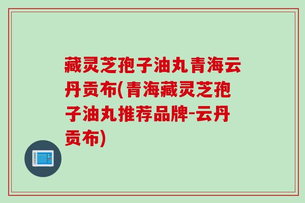藏灵芝孢子油丸青海云丹贡布(青海藏灵芝孢子油丸推荐品牌-云丹贡布)