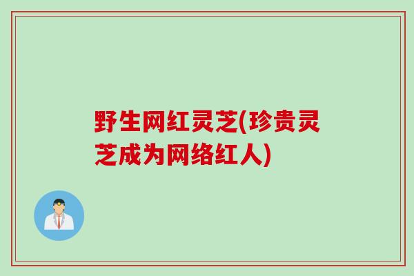 野生网红灵芝(珍贵灵芝成为网络红人)